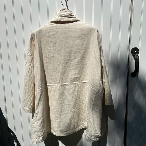 Atelier Delphine Haori Jacket Kinari Natural Ivory 100% Cotton Size XS EUC $400 - Picture 3 of 16